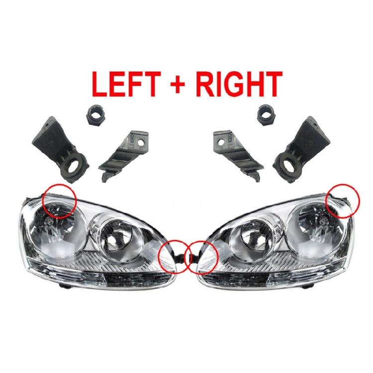 Headlight Repair Kit Left / Right Automotive Headlamp Repair Bracket 1K0998226