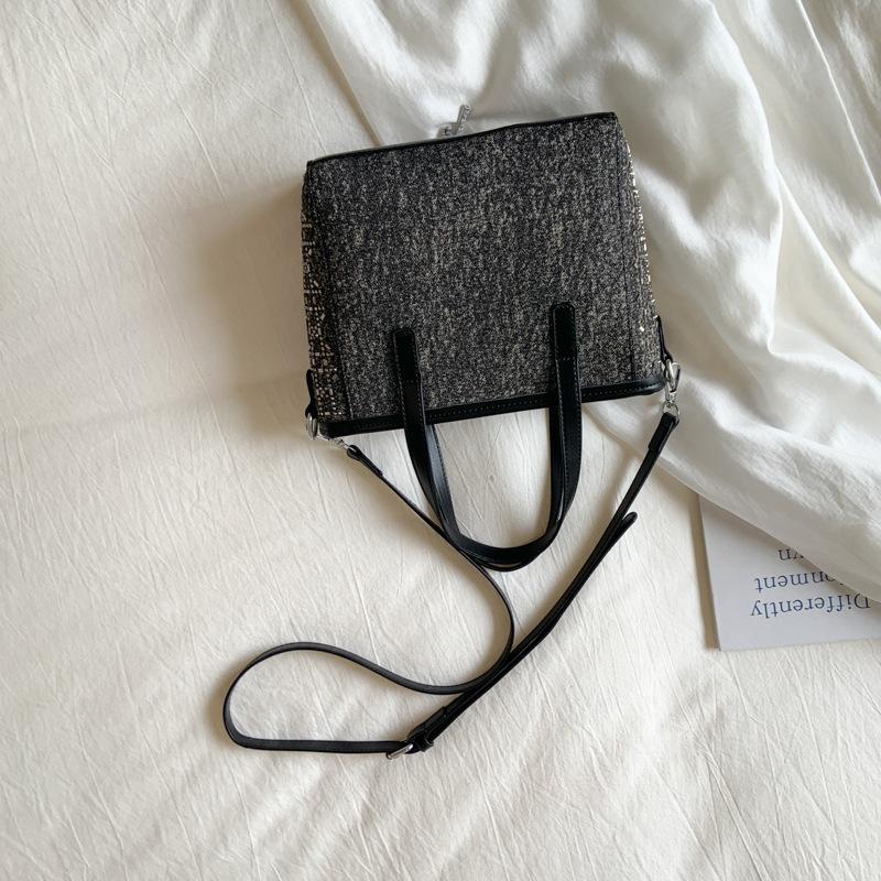 Denim Diamond Bucket Bag Women's 2025 New Fashion Versatile Premium Shoulder Crossbody Bag