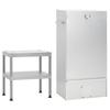 Vidaxl Defumador com Mesa, Aço Galvanizado