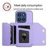 For Motorola Edge 60 Stylus 5G Case Card Holder Kickstand Skin-Touch Phone Cover with Wrist Strap