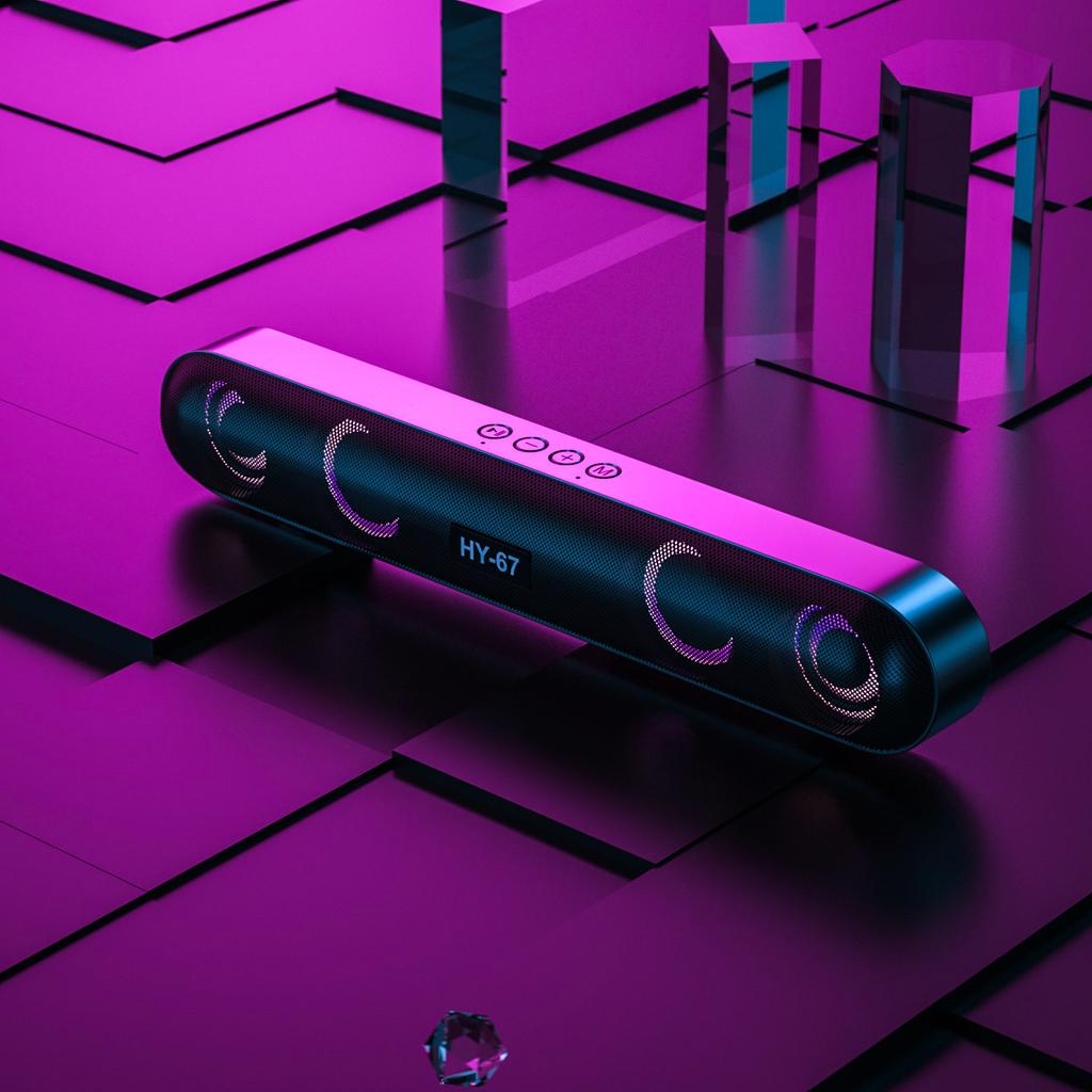 Heimkino-Lautsprecher Echo Wand 3D-Stereo-Funk-Subwoofer RGB-LED-Bunter Blitz Barra De Sonido Para TV Bluetooth-Lautsprecher