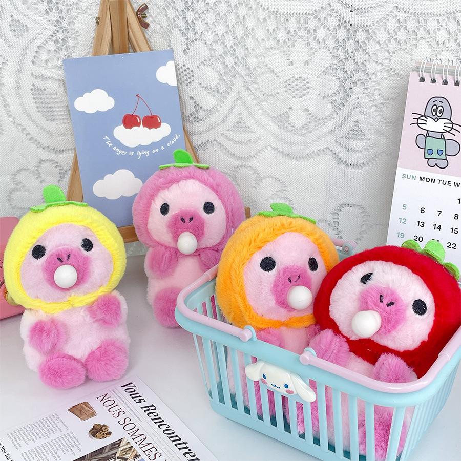 New Bubble Bubble Kapibala Plush Pendant Pink Capybara Doll Doll Doll Gift Grab Doll