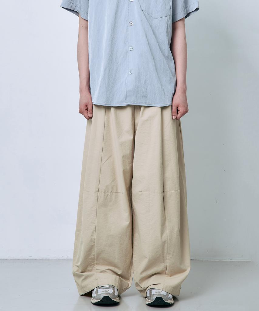 Ousa Nylon Cut-Out Wide Pants 3 Colors