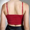 Virgio Women Crop Length Strap Fitted Fit Sweet Heart Top