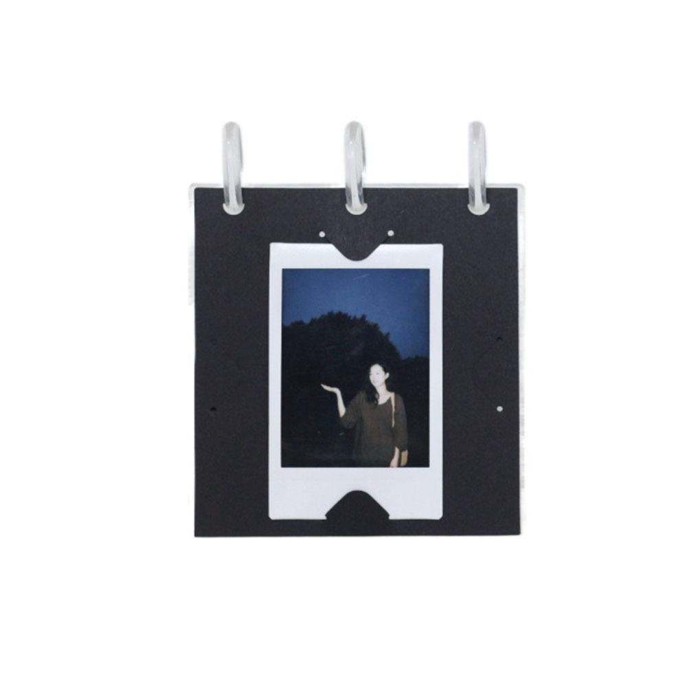 

Holds 20-40 Photos Flip Photo Album Self Standing Acrylic Picture Stand Mother s Day Gifts Clear&Black S
