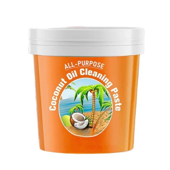 All-Purpose Coconut Oil Cleaning Paste, Heavy Oil Stain Remover, Detergent for Polishing Stainless Steel Copper Surfaces A