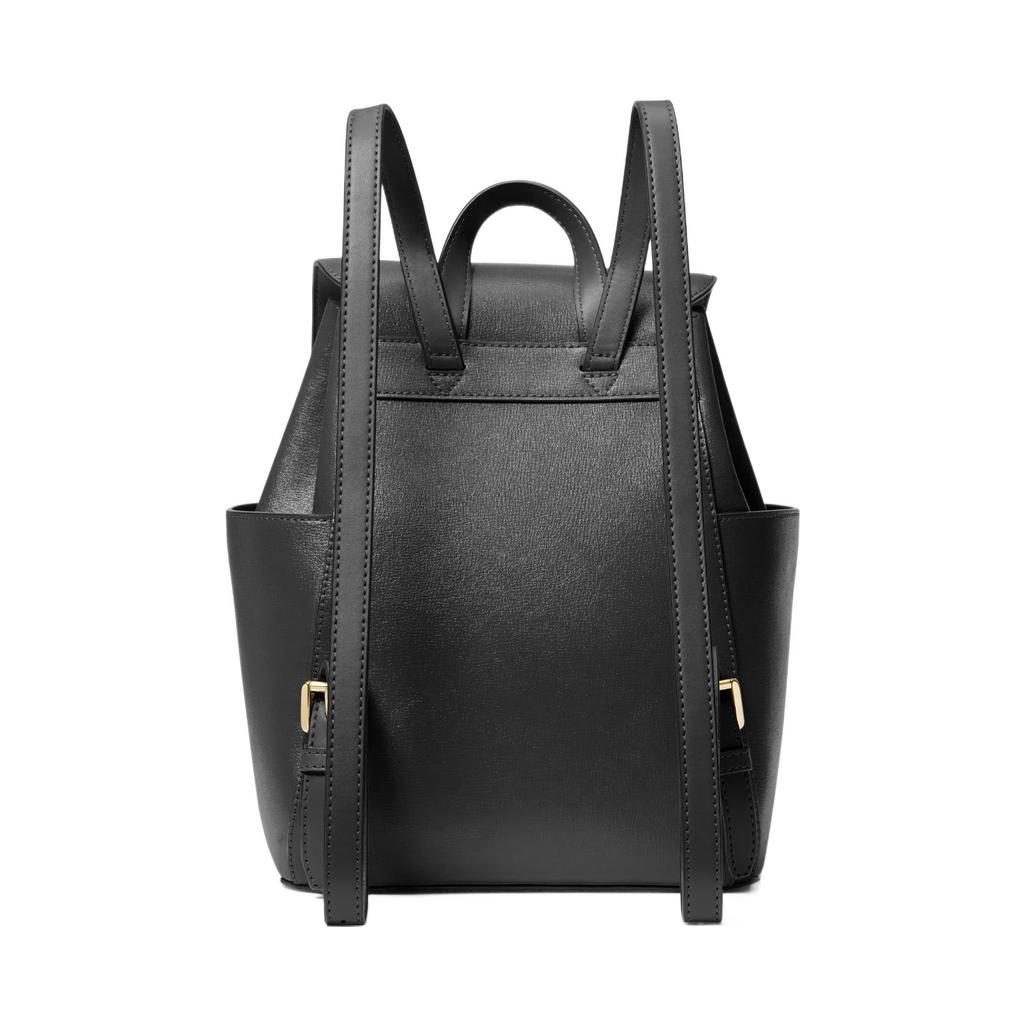 Michael Kors Cheryl Solid Color Flap Drawstring Leather Backpack Medium Women backpack Black Camel 30F3G2EB2L