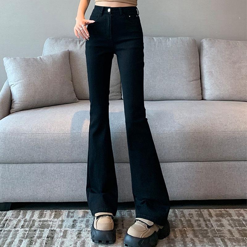 Women s High-Waisted Light Blue Micro-Flare Stretchy Jeans XL