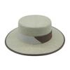 British Retro Korean Versatile Milk Coffee Color Matching Beige Flat Top Top Hat Men'S And Women'S Autumn And Winter Wool Felt Hat