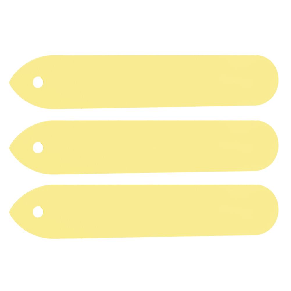 100 stk PVC Hage Plantepotemarkører Stikketiketter Gård Planteskole Frøetikett (Gul)