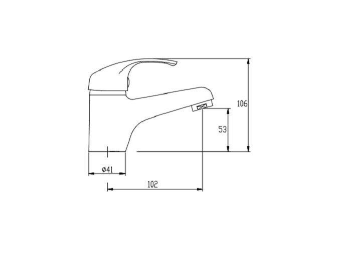 Invena Mitris Chrome Washbasin Tap
