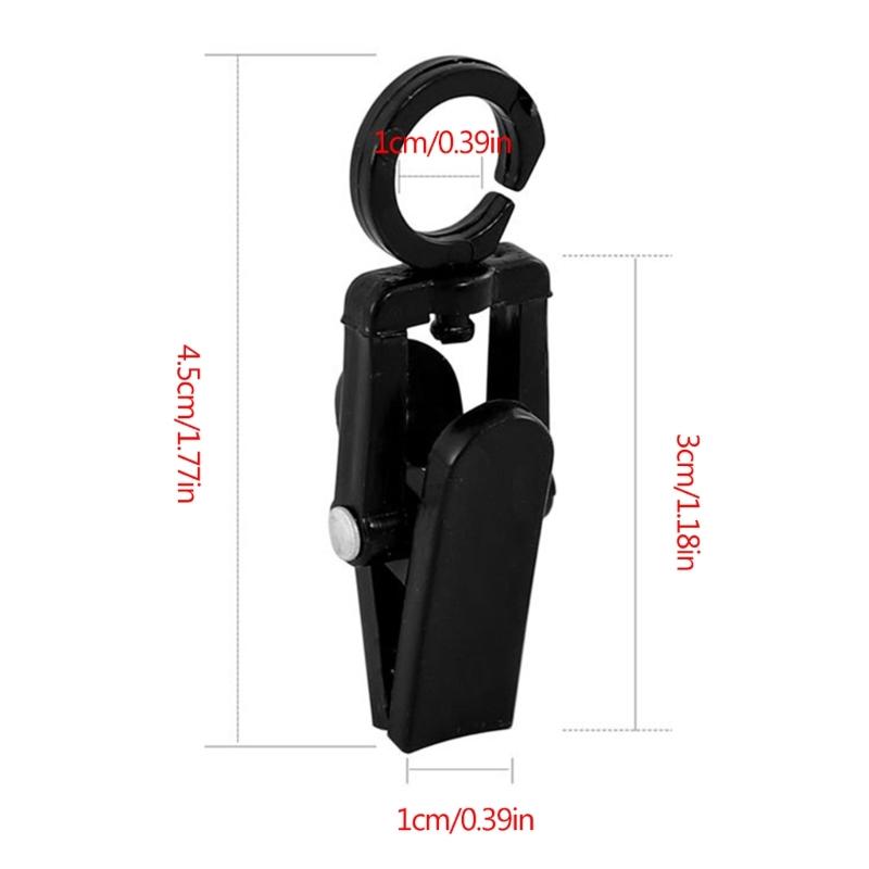 10 Pcs Laundry Hooks Clip Plastic Rotatable Hanging Towel Clips Strong Clips for Wardrobes Boot Hat Curtain Socks Sheets