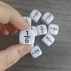 Fraction Dice 16Mm Math Practice Learning Toys For Kids Boys Girls Educational Classroom Gifts Students Board Games Accessories