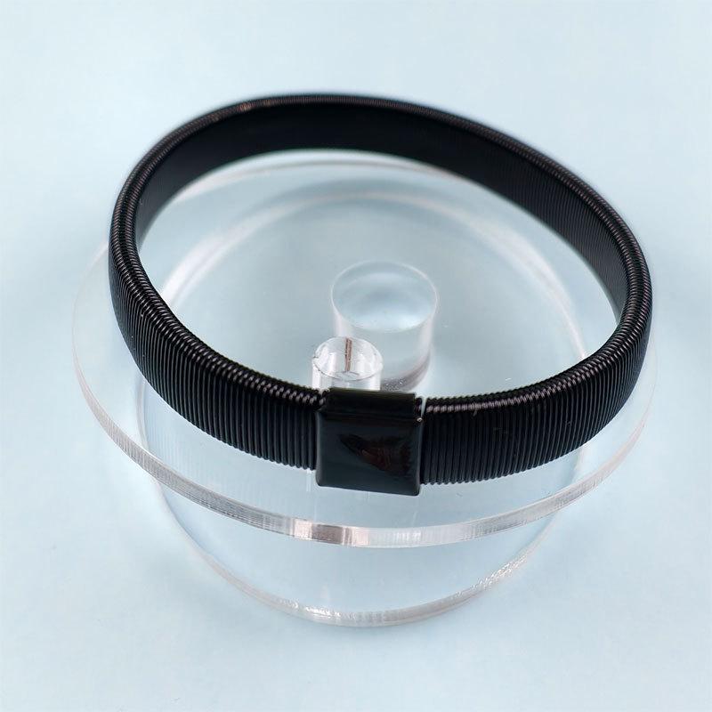 Unisex Adjustable Metal Spring Bangle Bracelet - Non-Slip Elastic Cuff Armlet