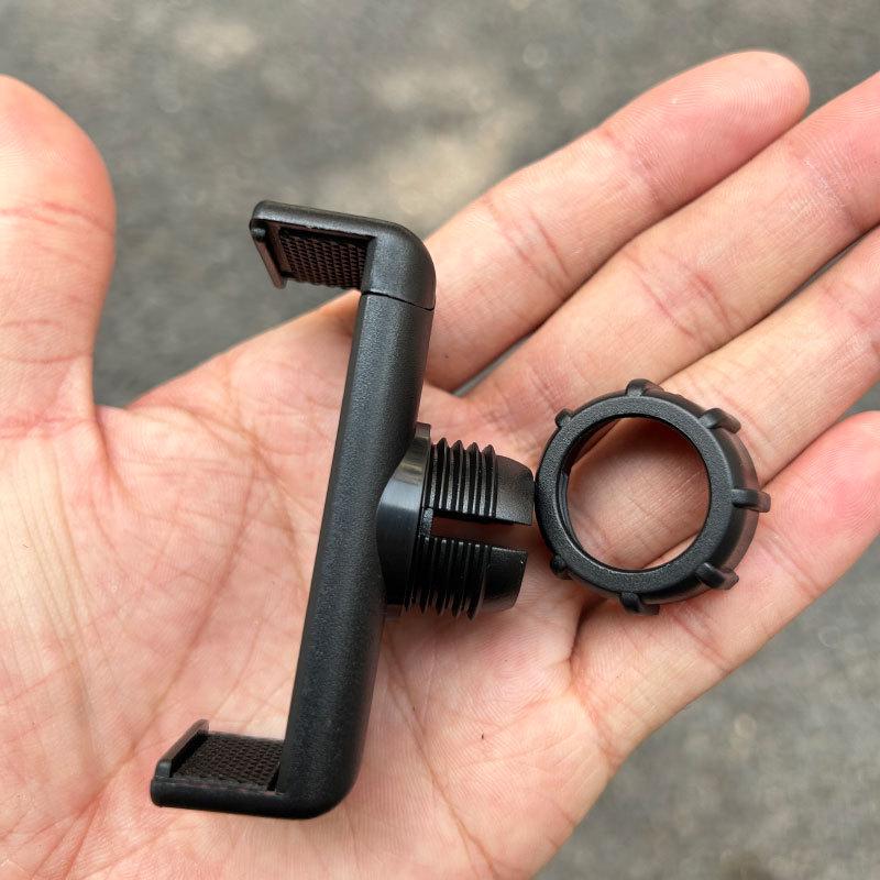 

17mm Ball Head Phone Mount - One-Handed Button Clip Holder for Car Air Vent