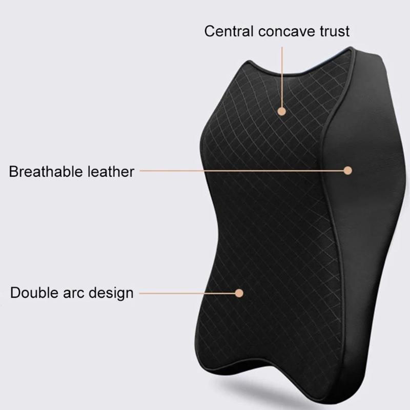 Car Seat Headrest Cushion - Neck Pillow Lumbar Back Support, Neck Back Pain Relief Cushion for Office Chair