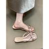 Niche design is not tired of feet, sweet open-toed sandals, fairy wind 2025 summer new slippers