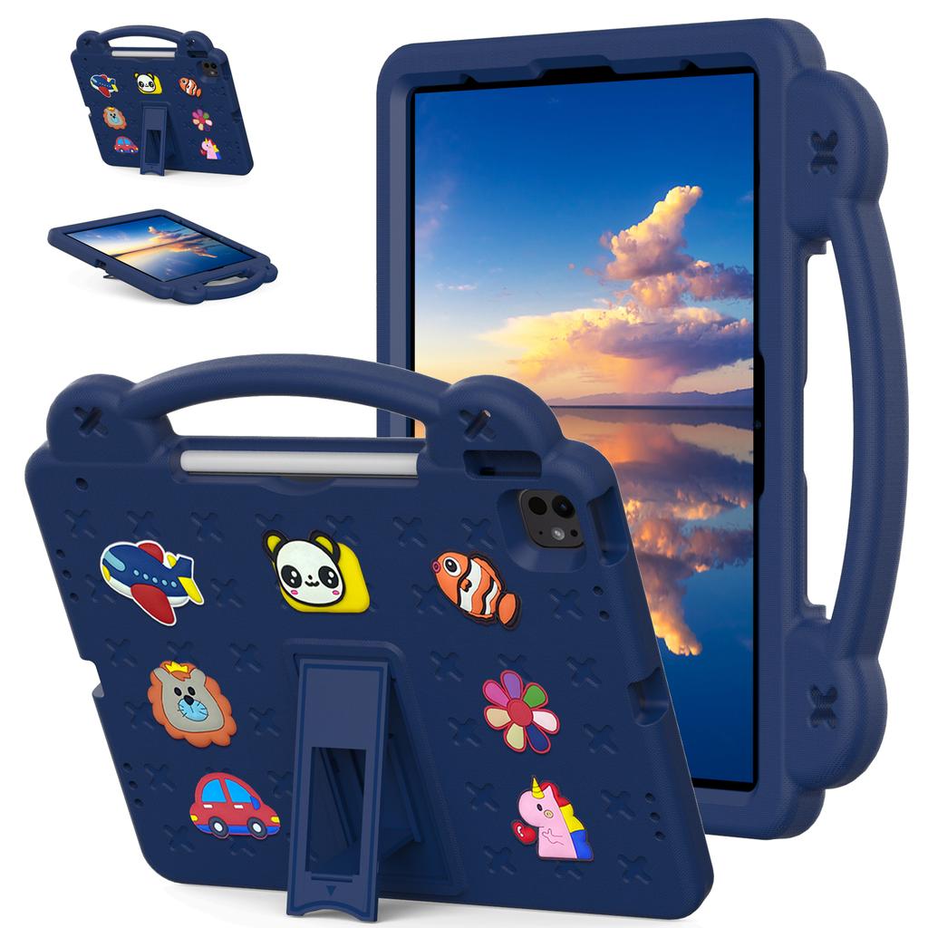 Für iPad Pro 13 (2024)/Air 13 (2025)/(2024)/iPad Pro 12.9 (2022)/(2021)/(2020)/(2018) Hülle für Kinder, EVA-Tablet-Abdeckung