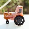 Children's Cartoon Tractor Toy Model - Green and White Alloy Simulation, Perfect Birthday Gift