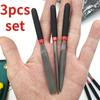 Mini Fine-Tooth Flat & Half-Round File Set for Wood and Metal Polishing
