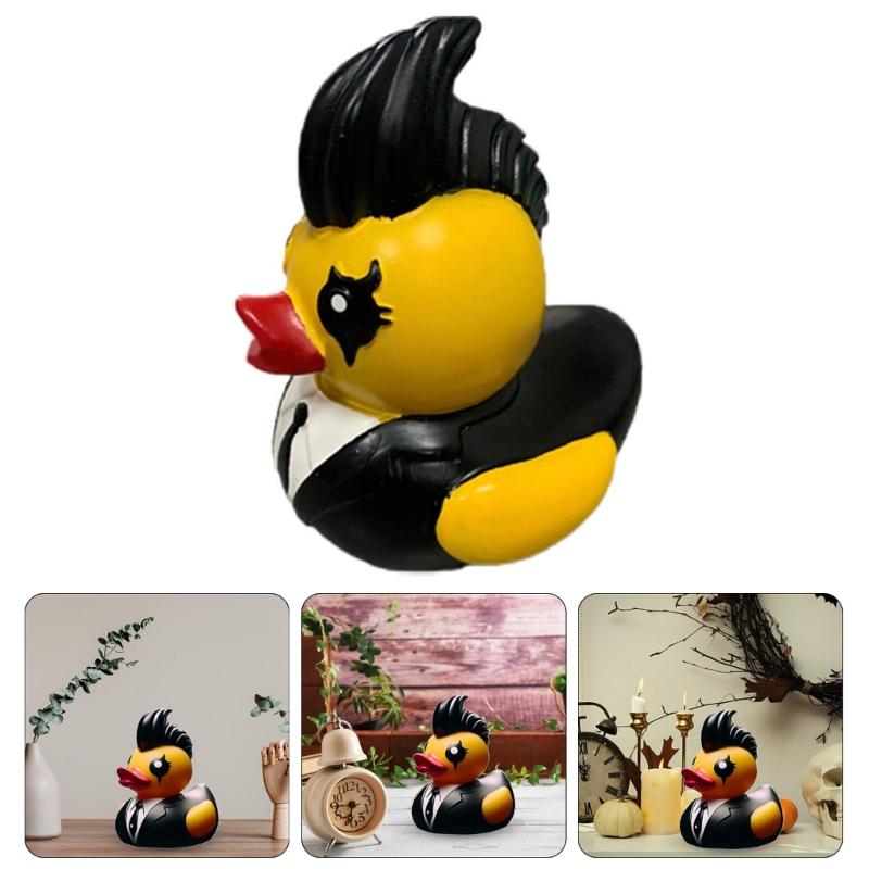 Elegant Duck Figurine Unique Resin Duck Statue Animal Figure Sculpture Stylish Home Office Decoration Accessory