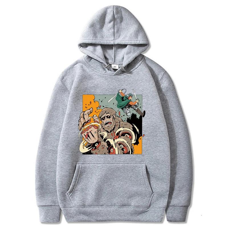 Attack On Titan Survey Corps Men's Hoodies Boys Harajuku Girls Hip Hop Pullover Fancy Music Casual Loose Sweatshirt