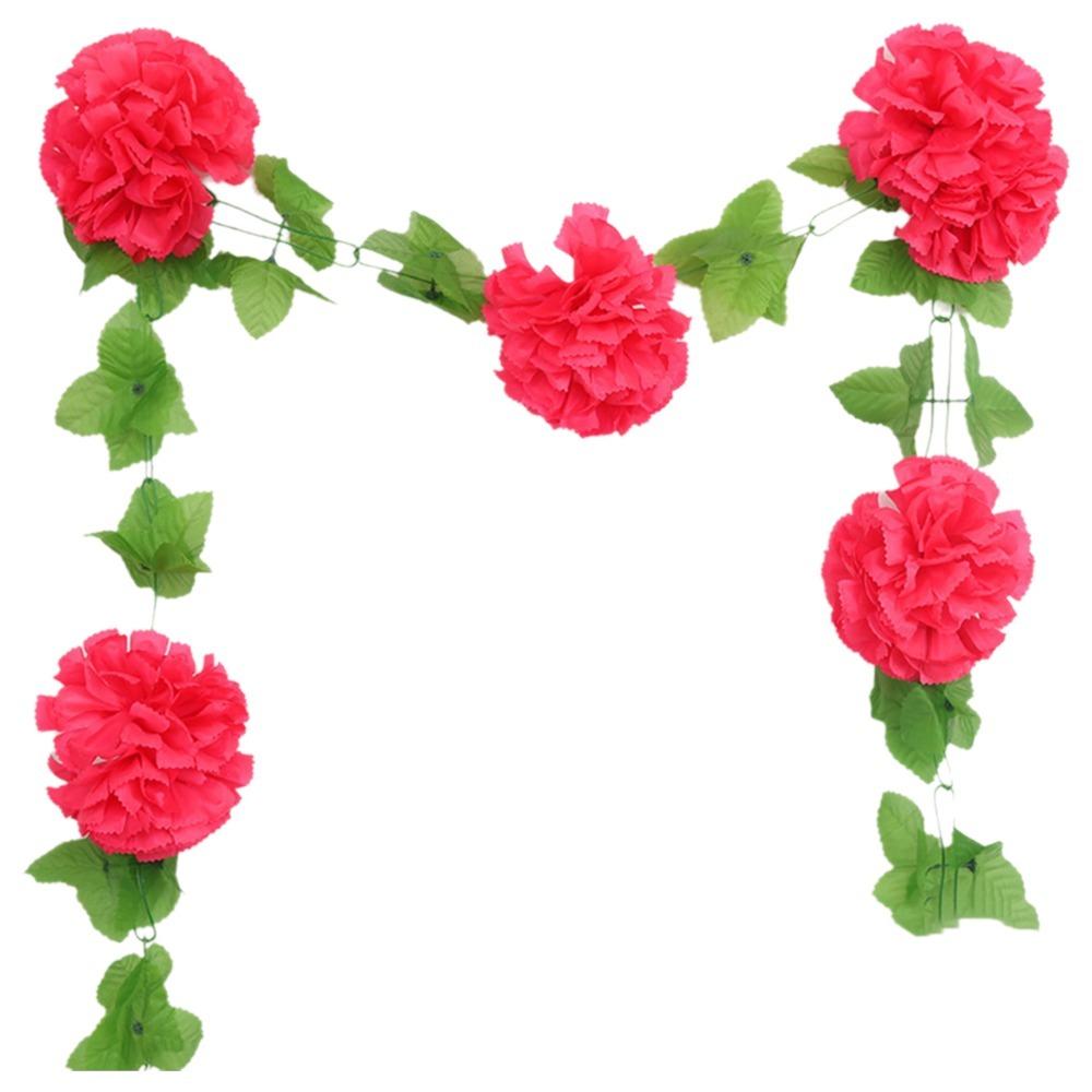 New 2.3Meter Artificial Flower String Pink 10Flower Simulation Silk Chrysanthemum Floral Arrangement Lifelike Flowers Gift