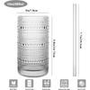 2024 Upgraded Large Capacity 16 oz/480 ml Hobnail Glasses Drinking Set of 12