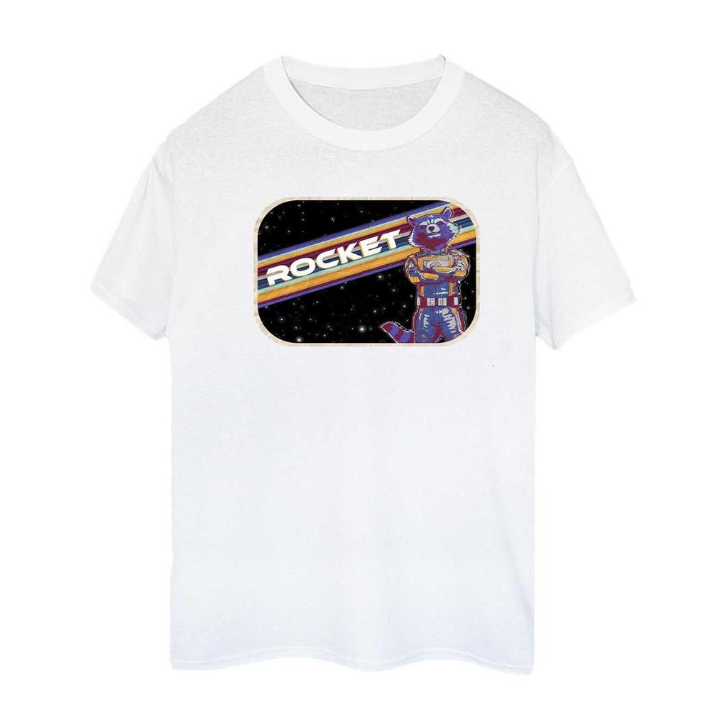 Guardians Of The Galaxy Volume 3 Womens/Ladies Rocket Raccoon Pose Cotton Boyfriend T-Shirt