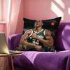 Giannis Antetokounmpo Pillow Case Square DoubleSided Sofa Cushion Cover Bedroom Bedside Pillow