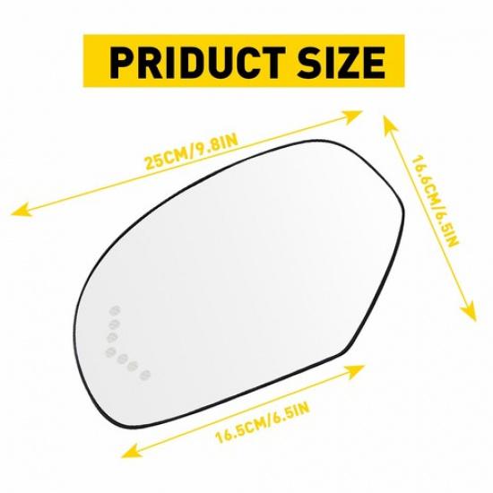 Para 07-13 Cadillac Chevrolet Tahoe GMC Espejo Yukon Cristal Calefactable Señal Conductor