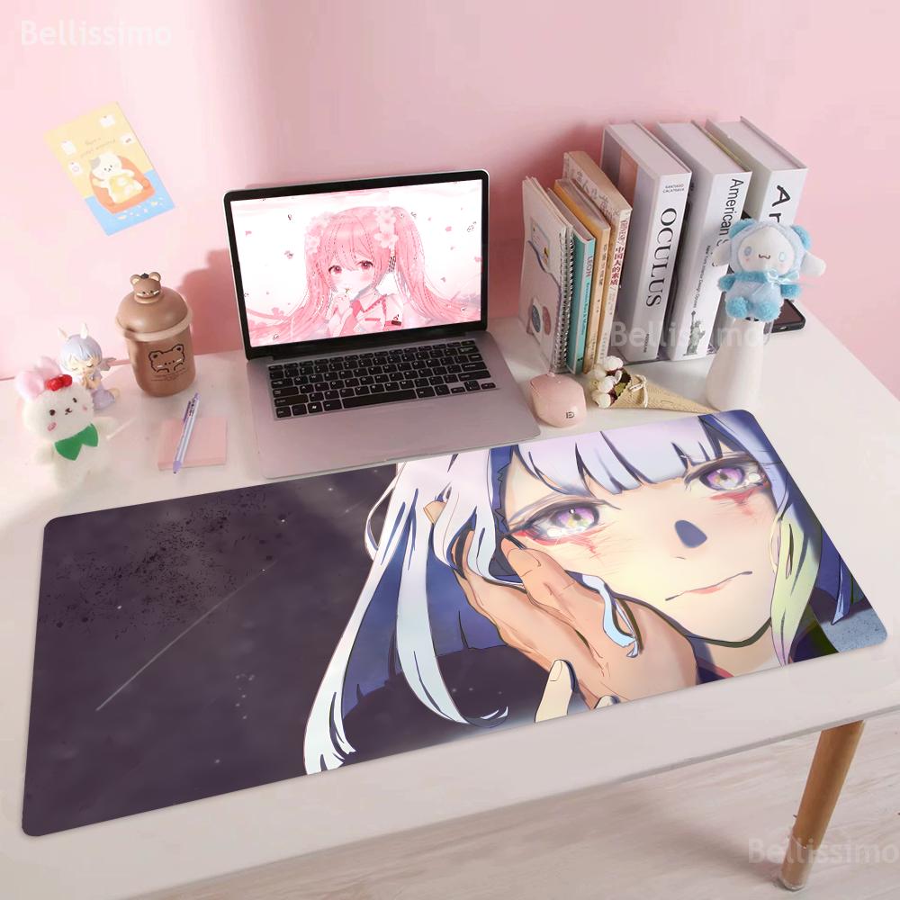Ccyberpunk  Cute Cartoon Eedgerunners Mouse Pad Anime Keyboard Large Mousepad for Gaming Accessories Notebook Rubber Desk Mat