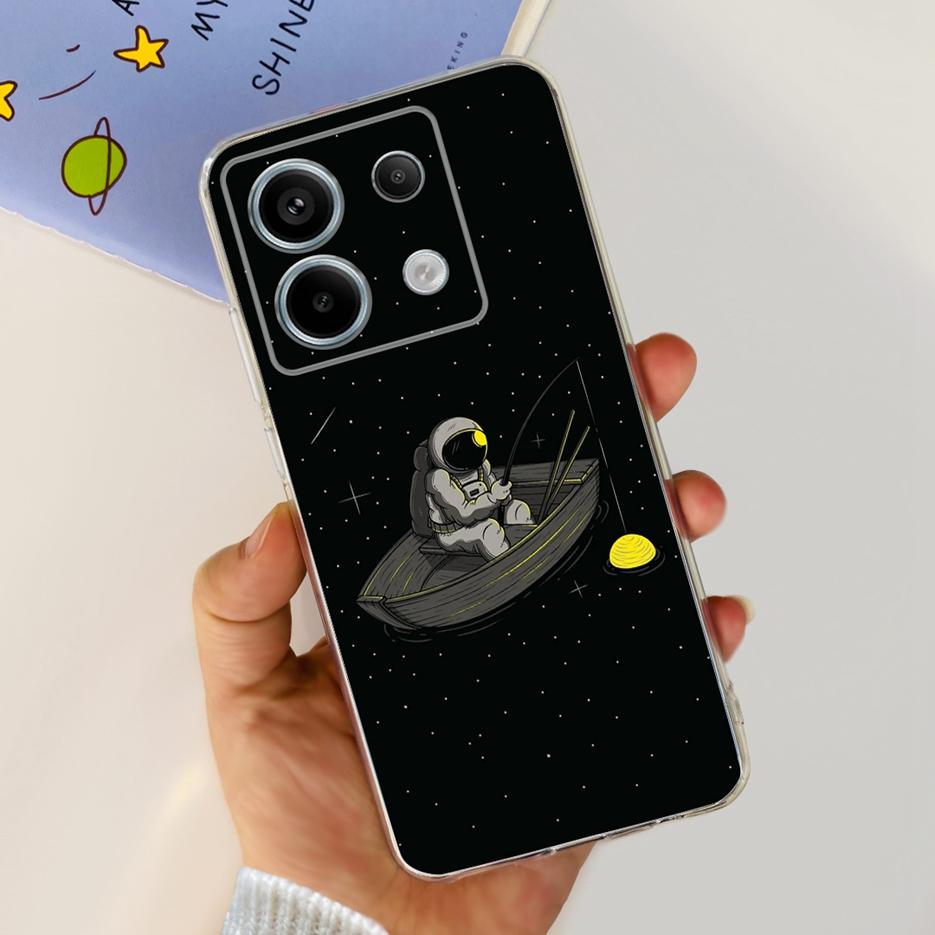 For Xiaomi Poco X6 5G Case PocoX6 Pro New Fashion Painted Cover Clear Silicone Phone Case For Xiaomi Poco X6 Pro X6Pro 5G Bumper