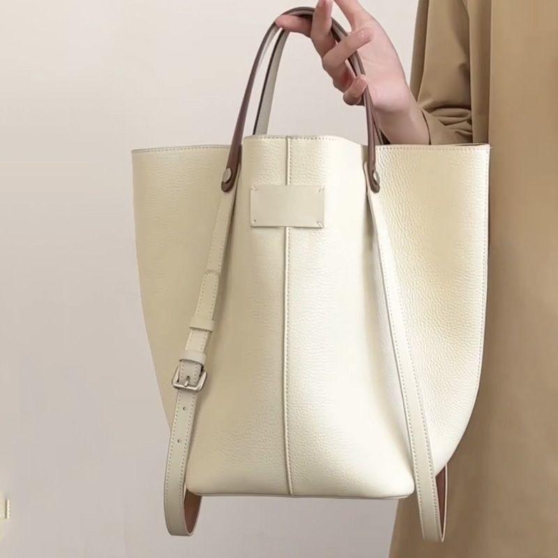 Retro Bucket Handbag Women Classic Luxury Designer Large Capacity Ladies PU Shoulder Bag Ladies Fashionable Chic Tote Bag 2025