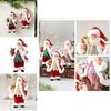 Cute Santa Claus Ornament With Musical Instruments Christmas Decoration Props For Holiday Windows And Mantel Decorations