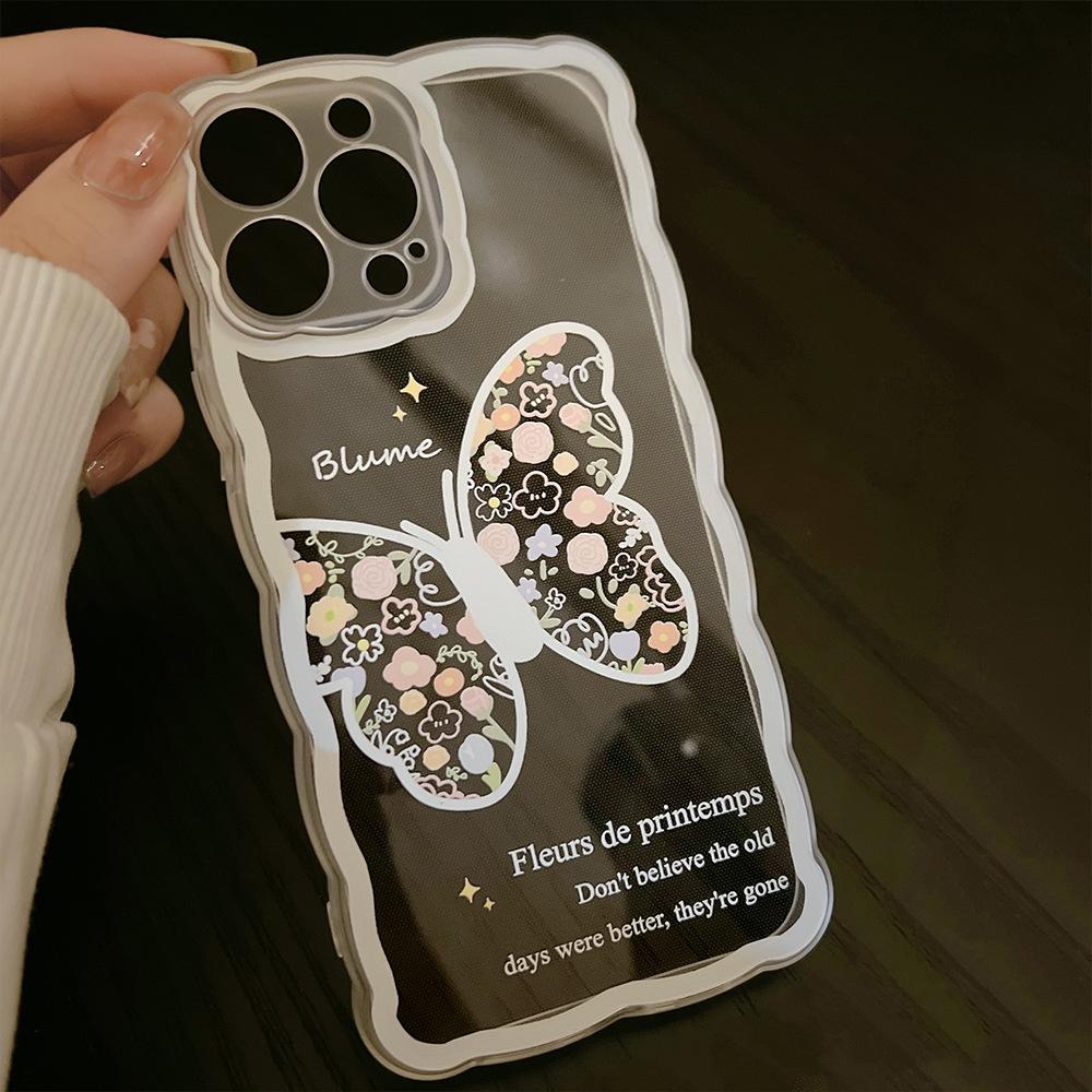 Cute Flower Butterfly Case for iPhone 13 iPhone 15 iPhone 16