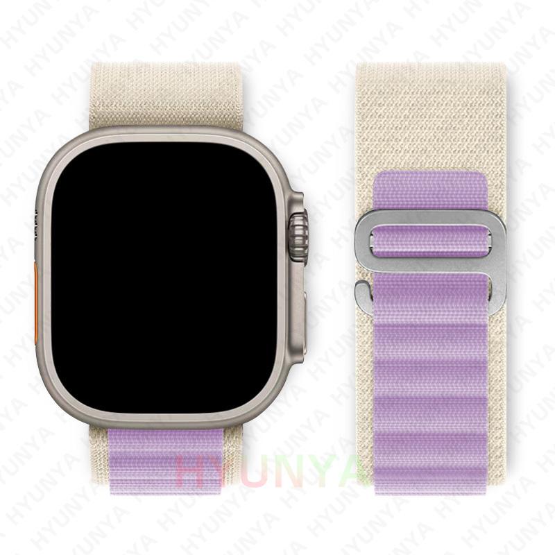 Alpine Λουράκι για Apple Watch Band Σειρά 10 9 8 7 SE Ultra 2 41mm 42mm 45mm 46mm 49mm 40mm 44mm IWatch Correa Λουράκι Ρολόι Βραχιόλι