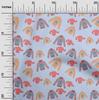 oneOone Cotton Flex Baby Pink Fabric Clothes Kids Sewing Craft Projects Fabric Prints By Yard 40 Inch