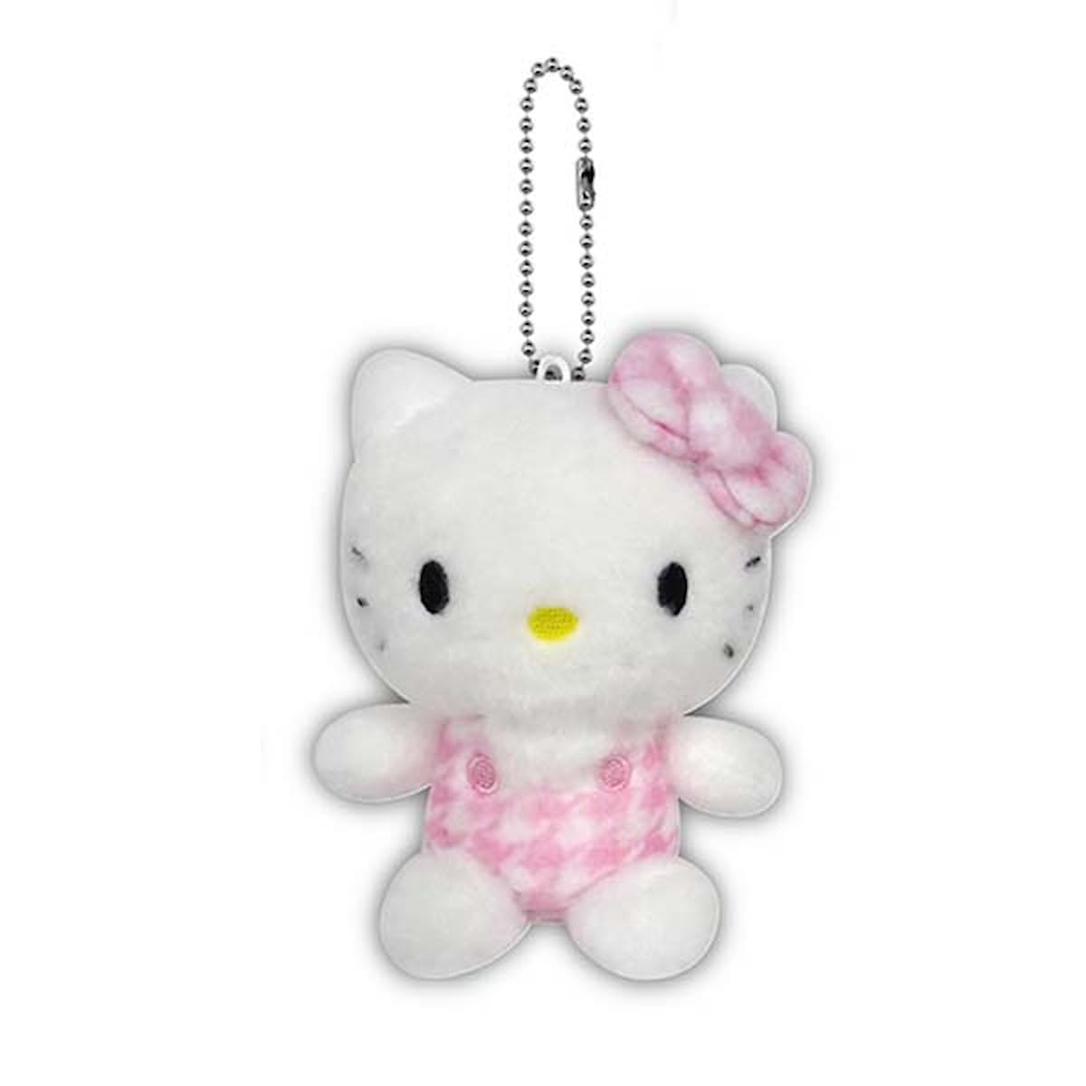 Компания K Hello Kitty (Серия «Гусиная лапка») Брелок на шариковой цепочке, Розовый, KTC-BM-PK, В100 x Ш80 x Г70мм