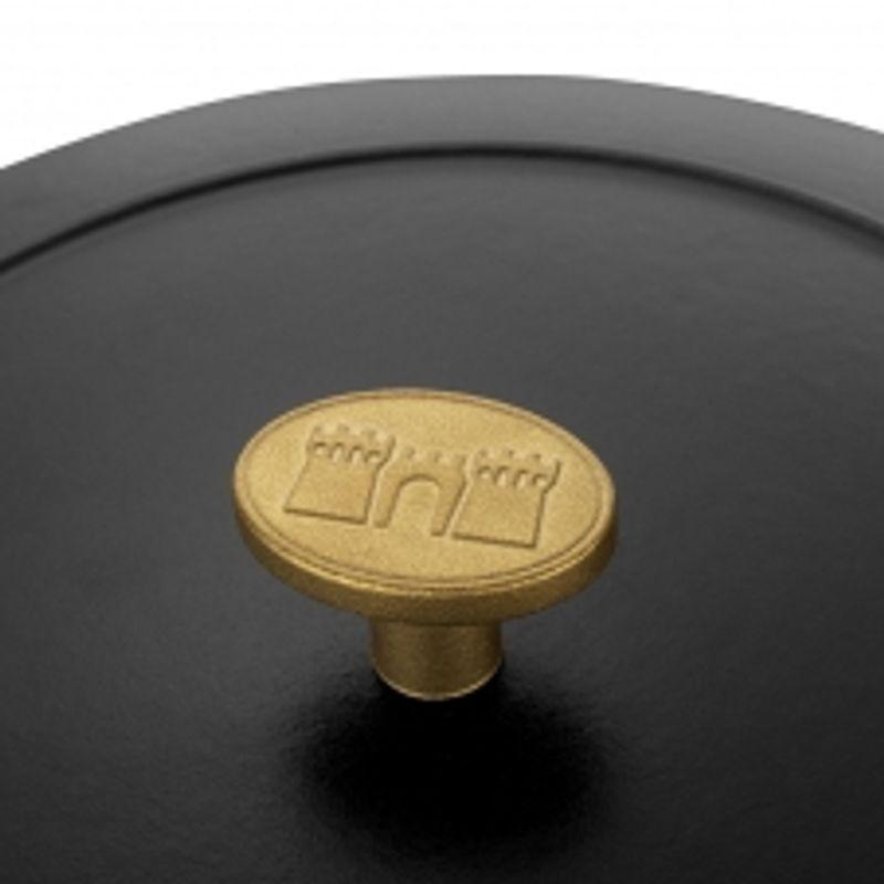 Ballarini Bellamonte Cocotte Round Cast Iron Pan 24cm Black (Tax Included)