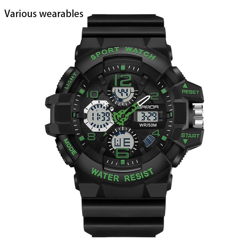 Tendencia Deportes Juveniles Reloj Electrónico Coreano Reloj de Personalidad Creativa para Hombre