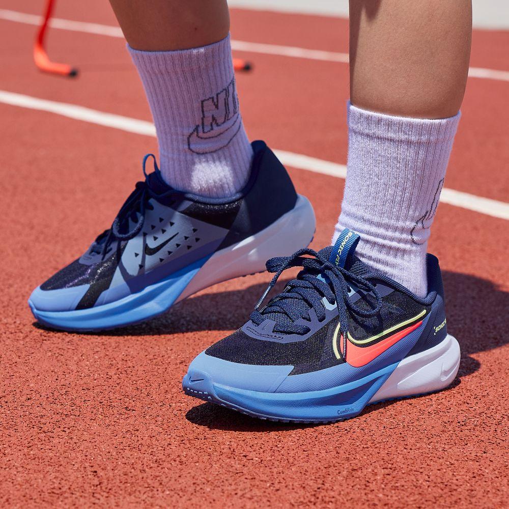 Nike Sonic Fly Midnight Navy Blue Crystal Hot Lava (GS) 36