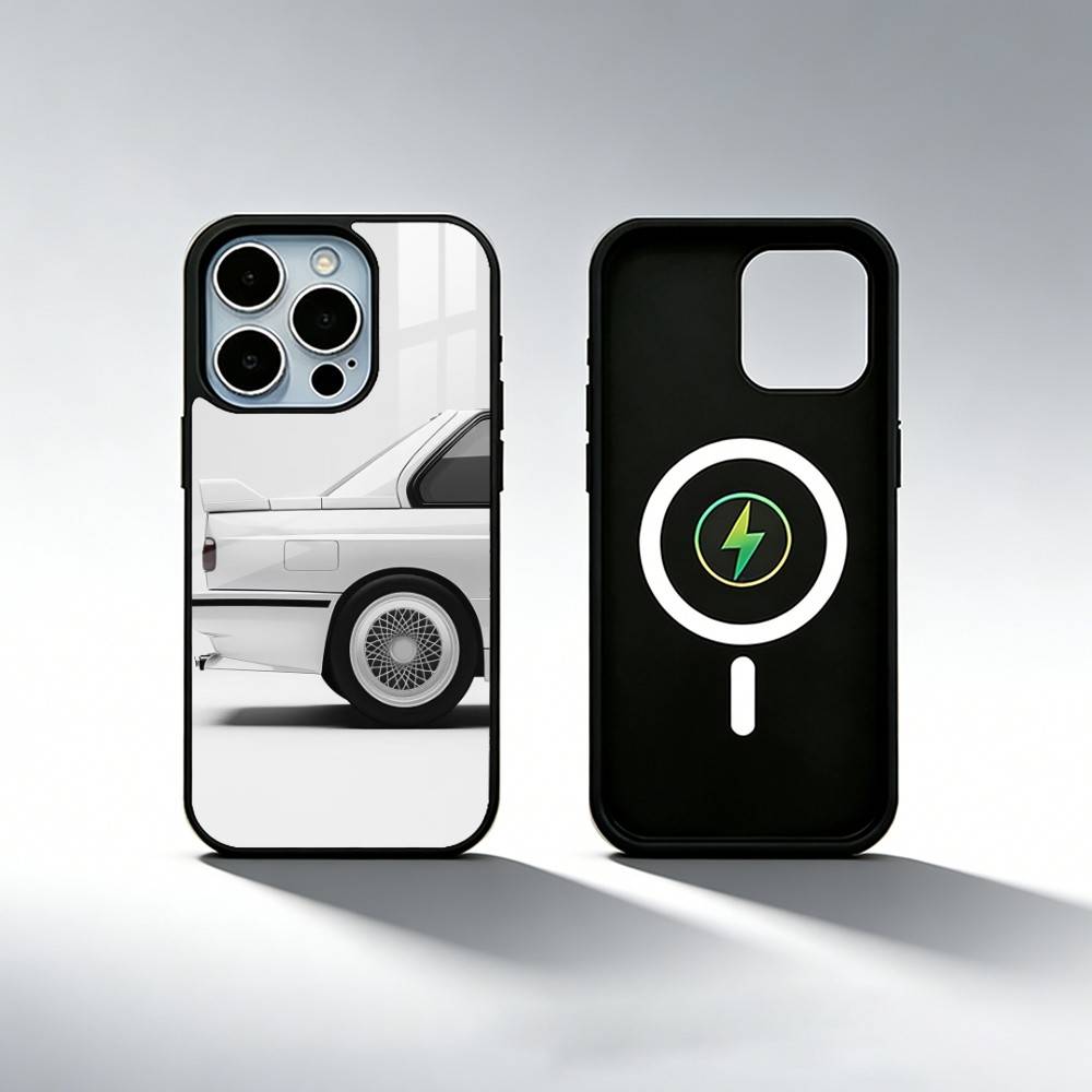 E30 CAR Phone Case For iPhone17,16,15,14,13,12,11 Plus,Pro Max Magnetic For Magsafe Wireless Charging
