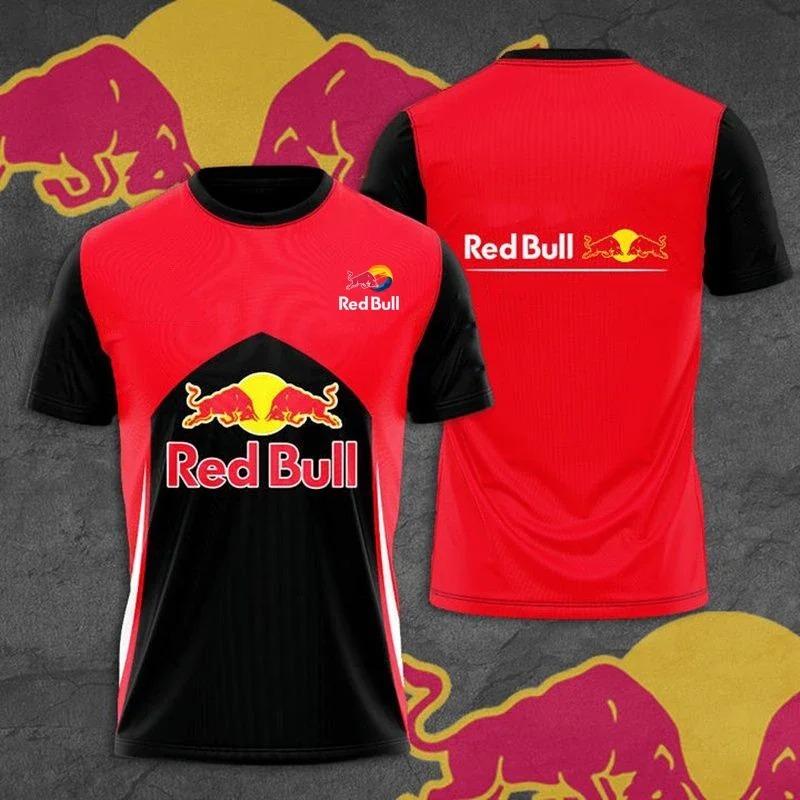 Sommer neuestes Red Bull Herren T-Shirt Mode Racing T-Shirt Red Bull 3D-Druck Kinder T-Shirt Street Fashion Red Bull