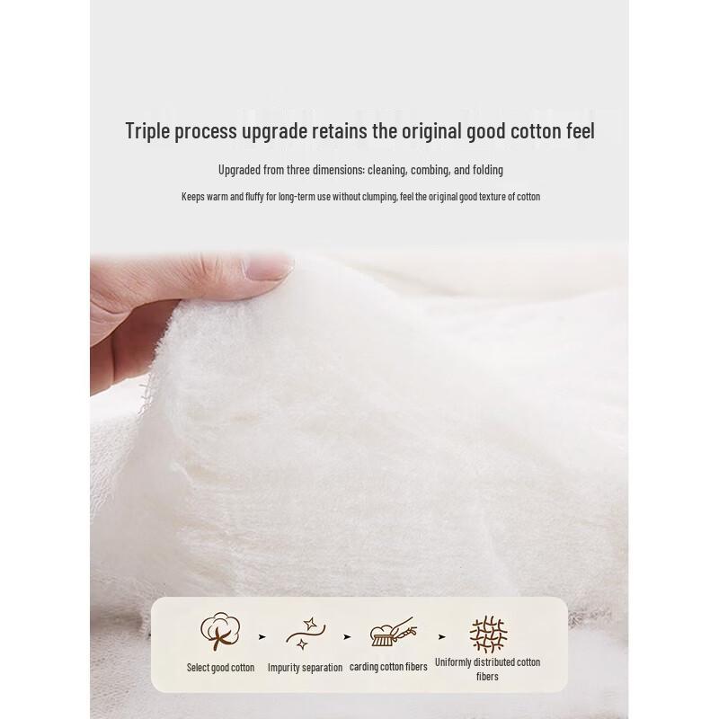 LUOLAI 100% Cotton All-Season Washable Quilt