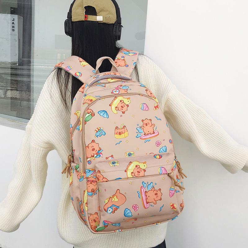 Secondary school bag cute backpack fashionable girl heart primary school backpack
