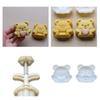 Cookie Stamps Heart Bear Moon Cake Molds Hand Pressure Moon Cake Maker Bakings Tool for MidAutumn Festival