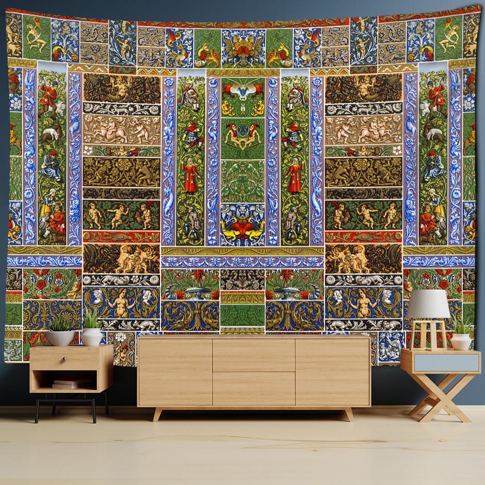 Романтический загадочный узор гобелен настенный психоделический колдовство хиппи Мандала — фото 6