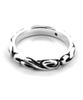 Lionheart LH HOWL Mane Scroll Silver Size 19 Ring, 925,