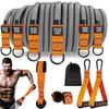 Conjunto de Faixas de Resistência Faixas de Exercício Faixas de Fitness Resistentes com Alças Treinamento de Força Equipamento para Academia em Casa até 300 libras